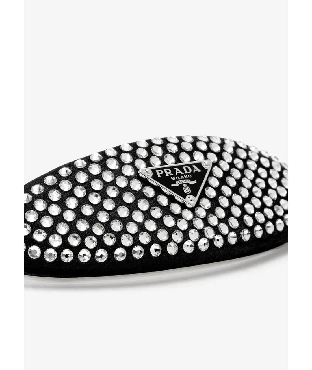 PRADA Черная заколка, фото 3