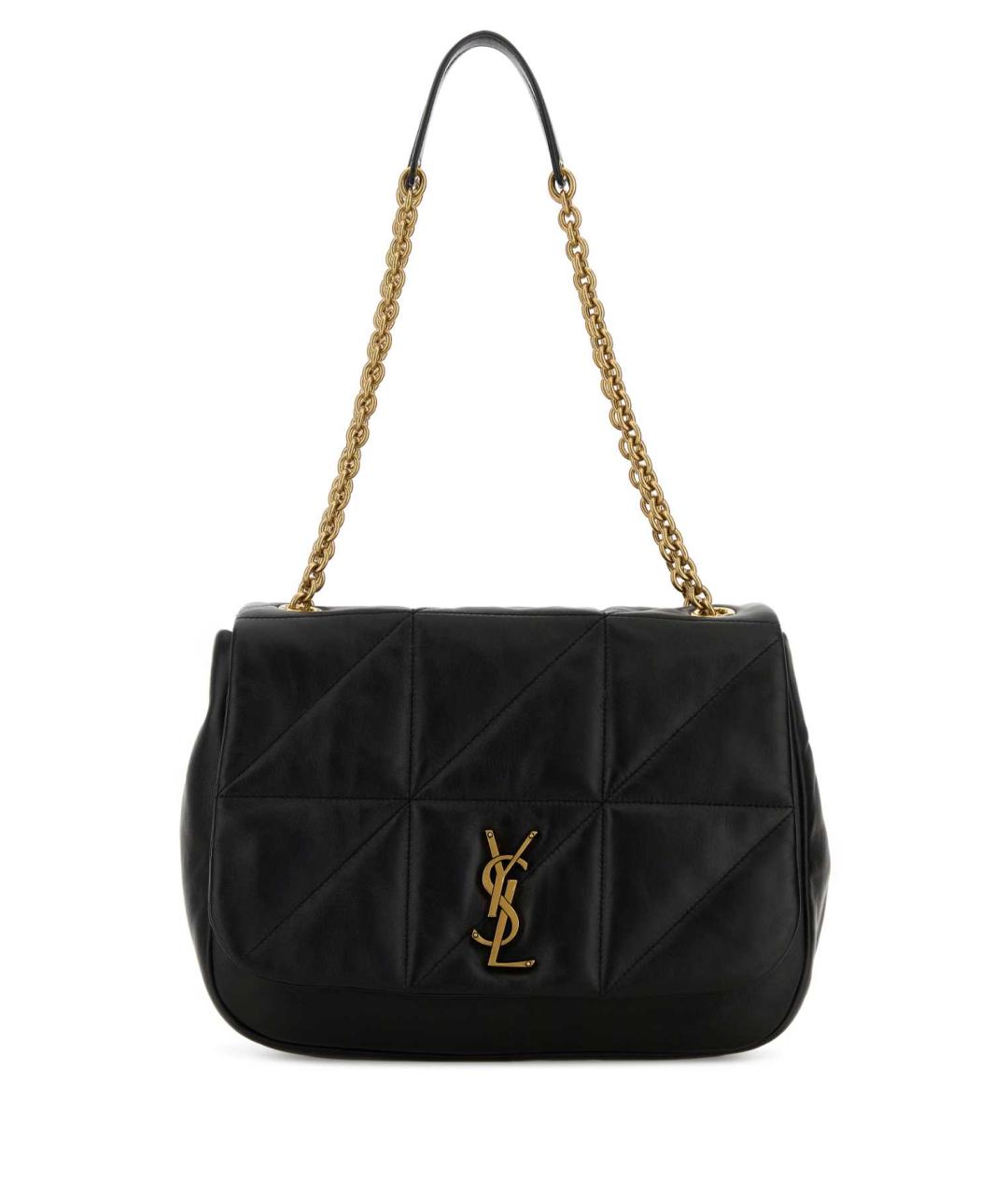 SAINT LAURENT Черная кожаная сумка через плечо, фото 1