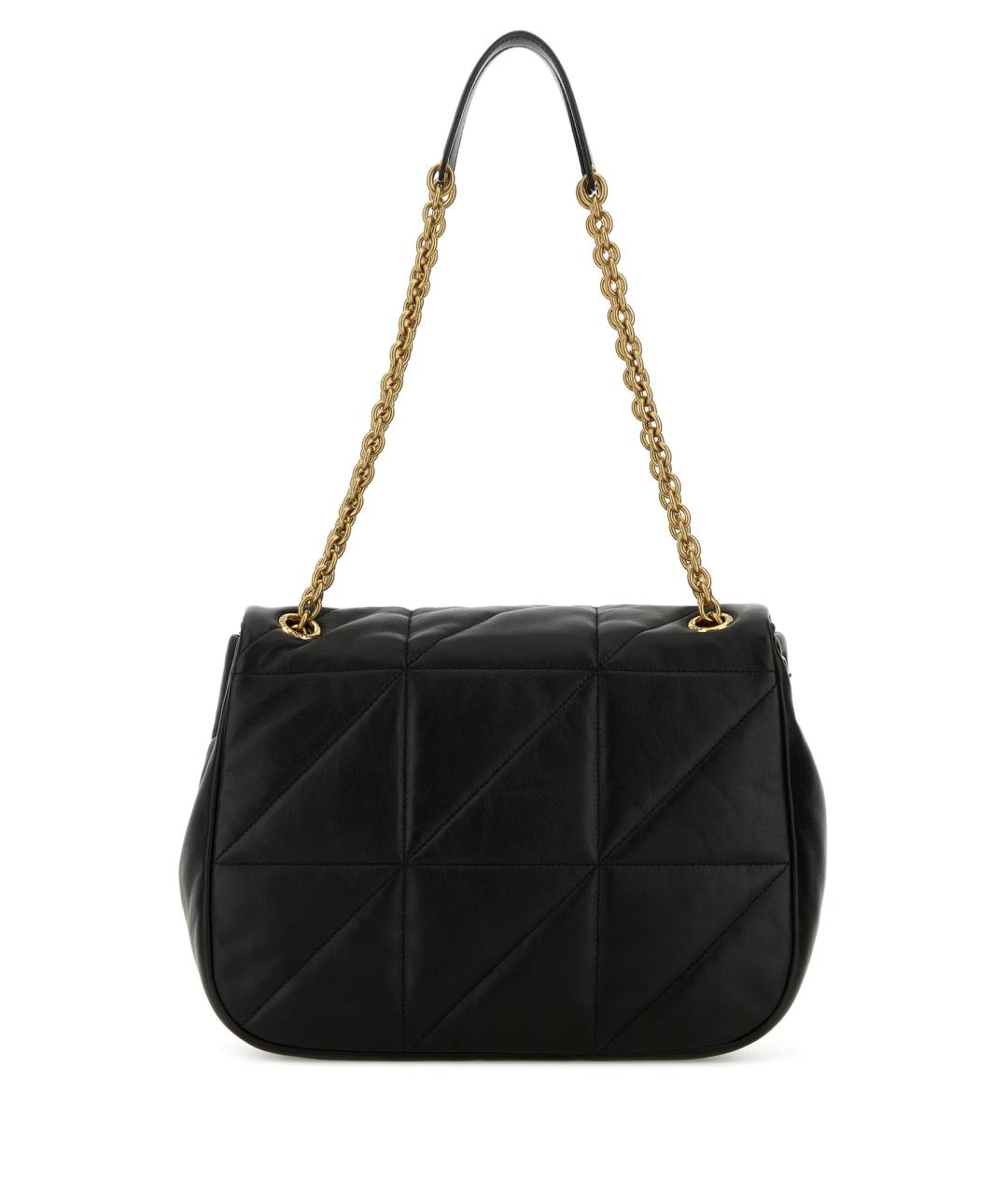 SAINT LAURENT Черная кожаная сумка через плечо, фото 3