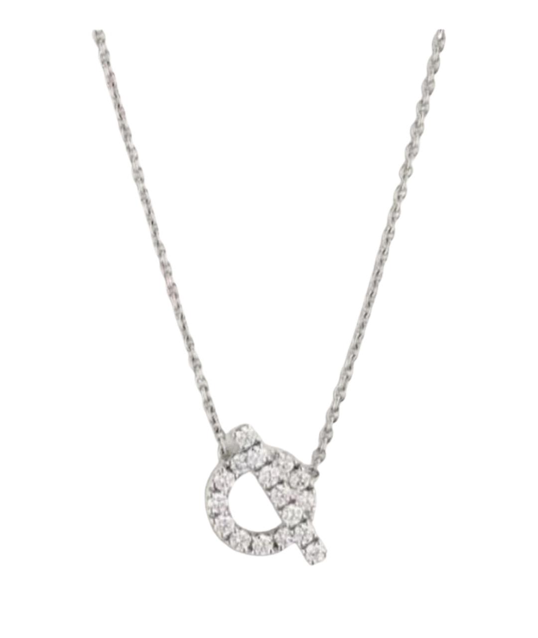 HERMES Белое колье из белого золота, фото 1