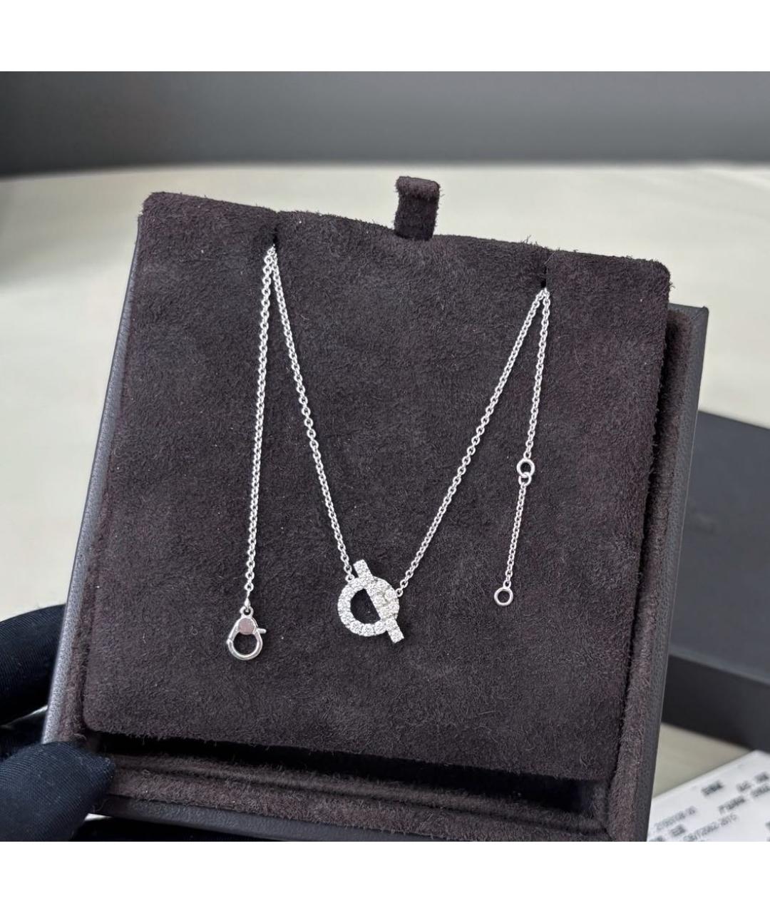 HERMES Белое колье из белого золота, фото 2