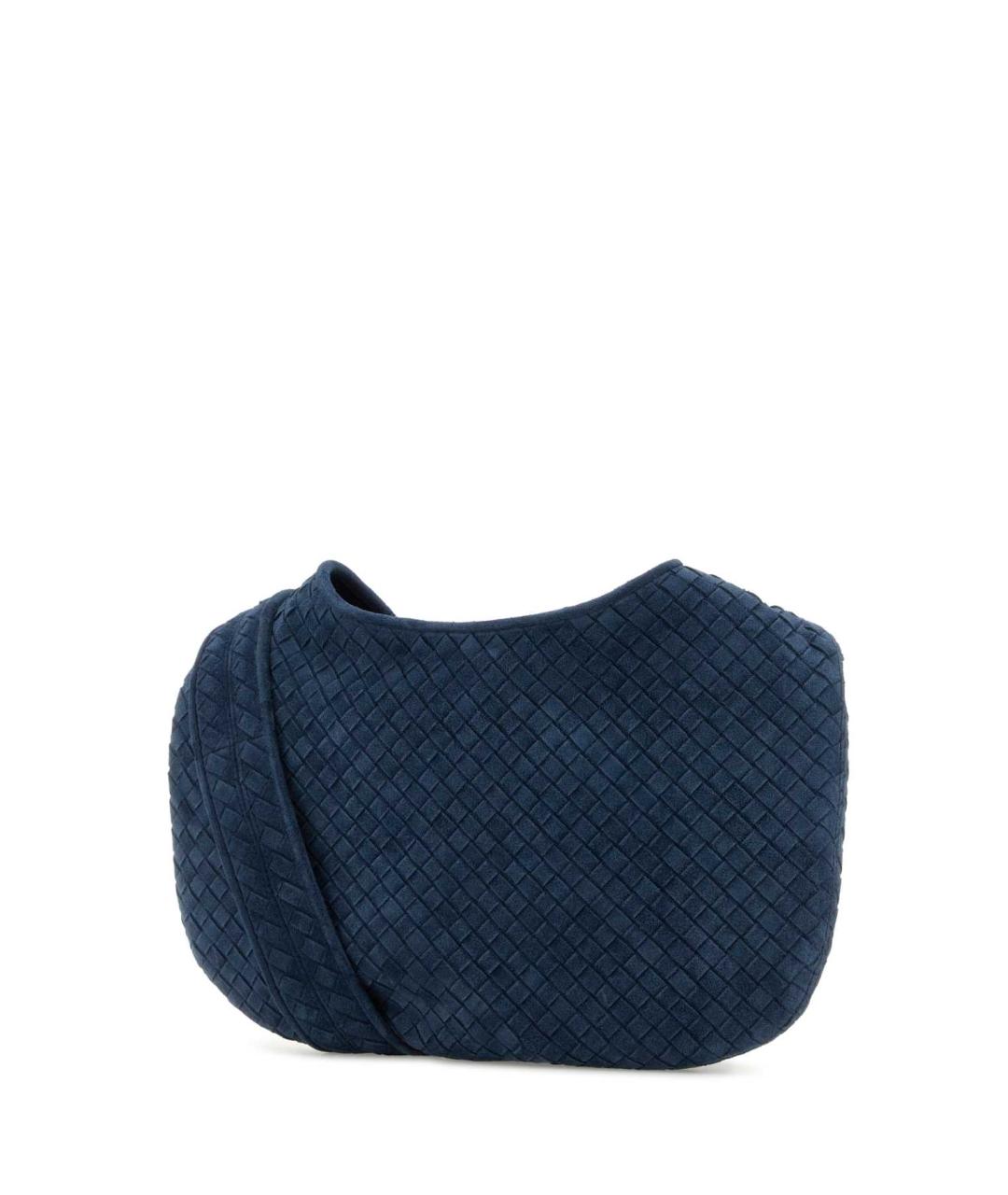BOTTEGA VENETA Синяя замшевая сумка на плечо, фото 2