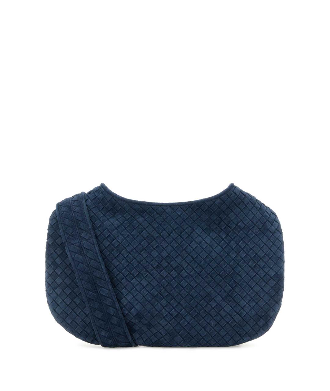 BOTTEGA VENETA Синяя замшевая сумка на плечо, фото 1