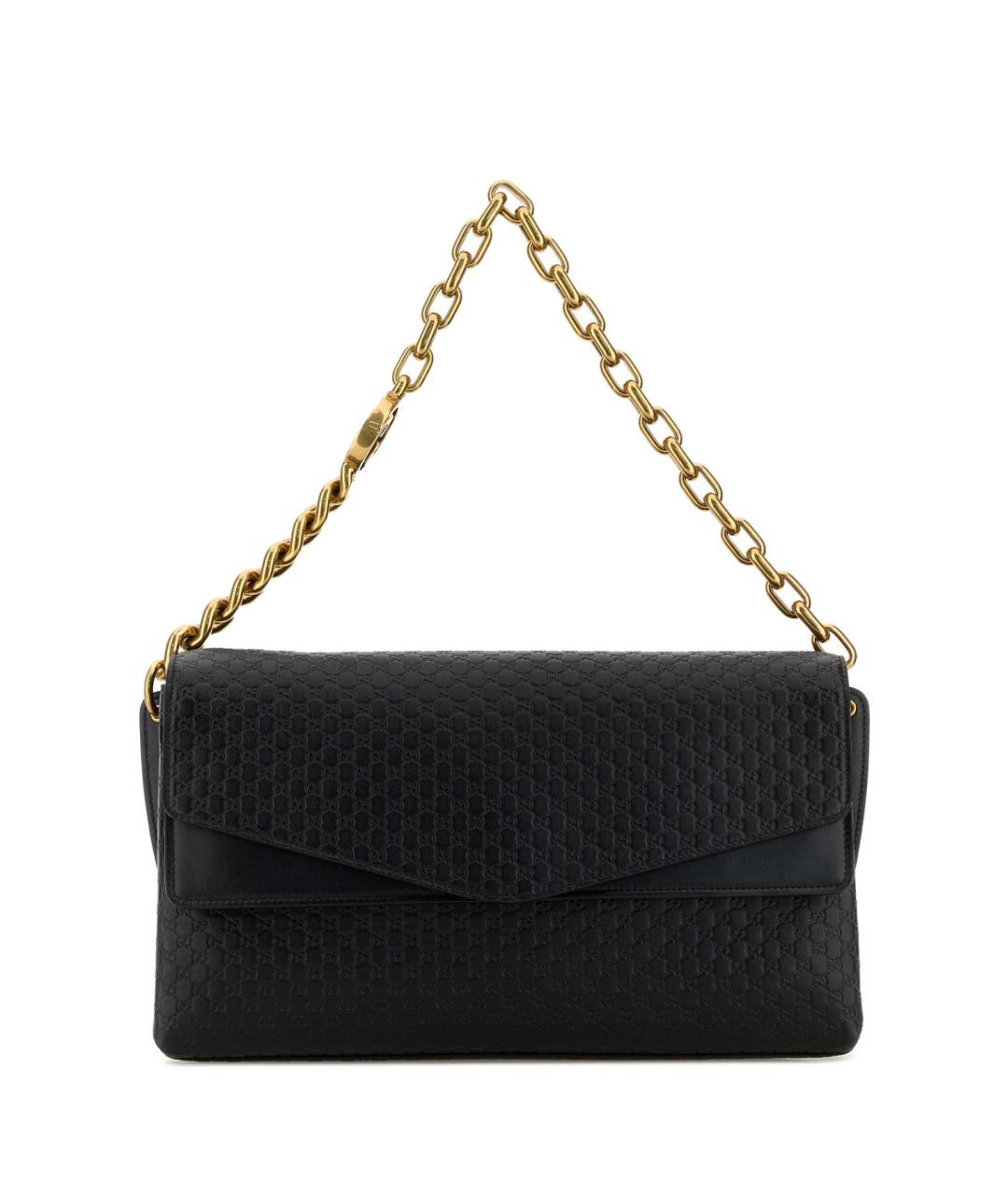 GUCCI Черная кожаная сумка через плечо, фото 1