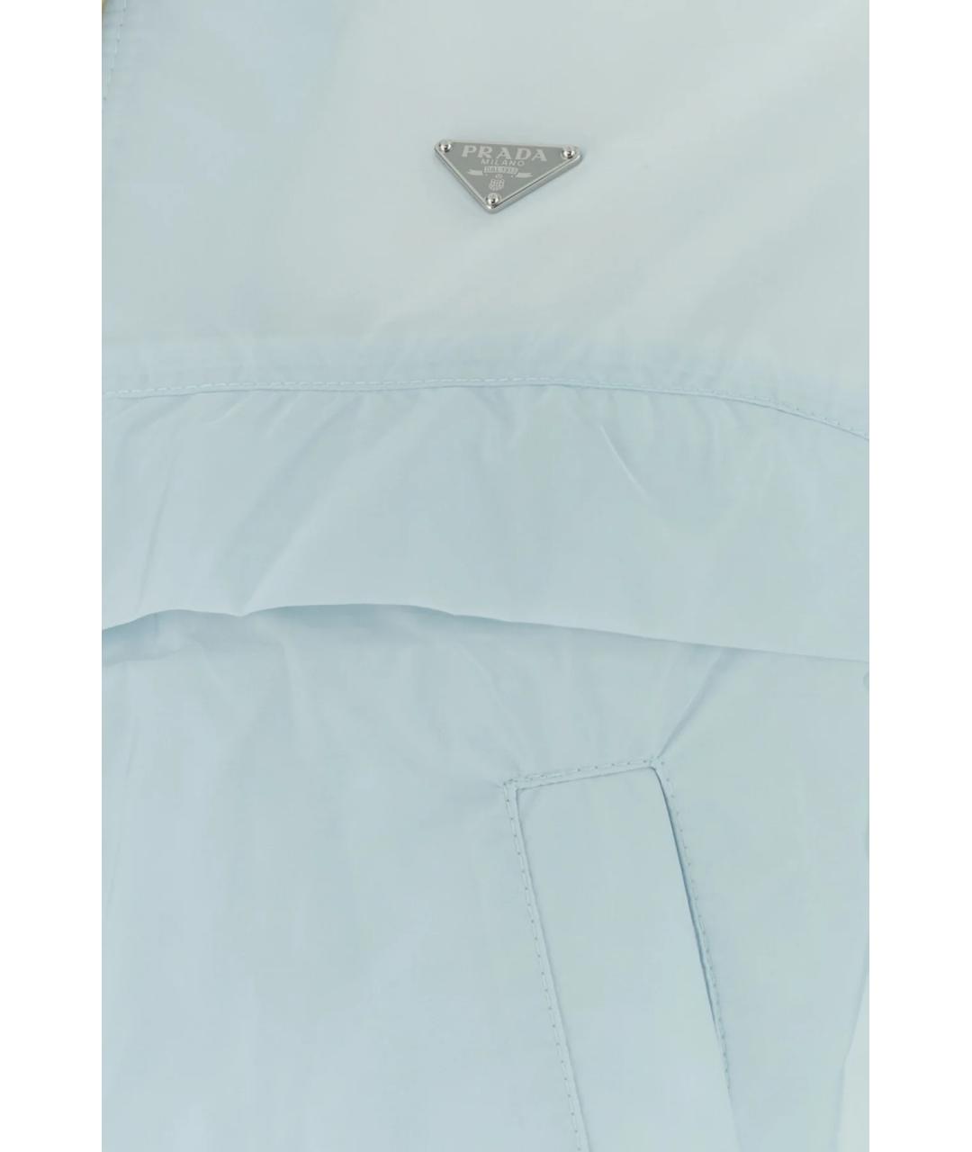 PRADA Голубая полиамидовая куртка, фото 3