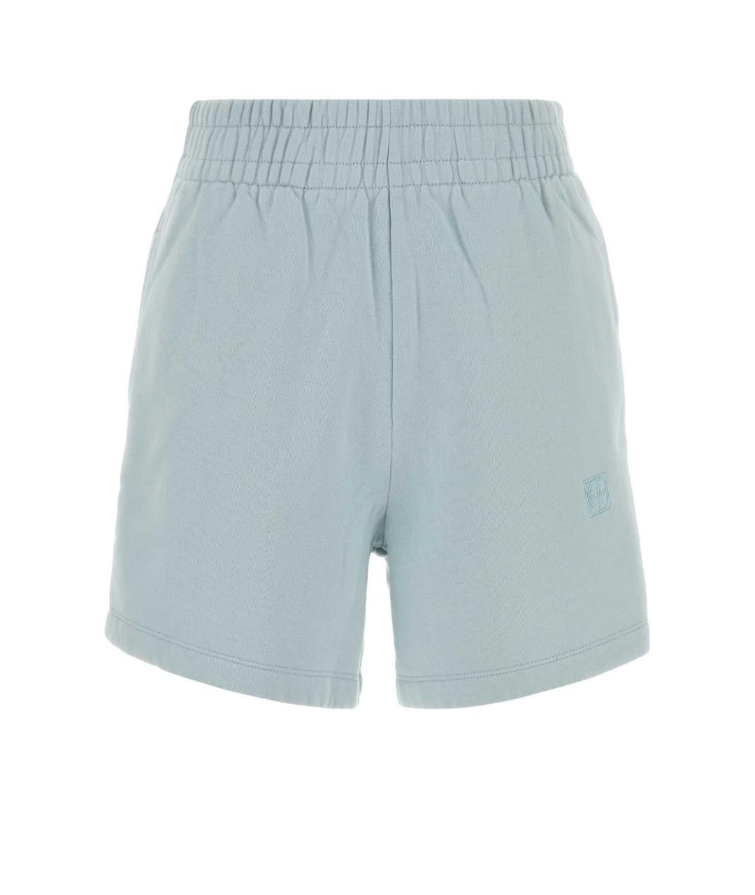 ANINE BING Голубые хлопковые шорты, фото 1