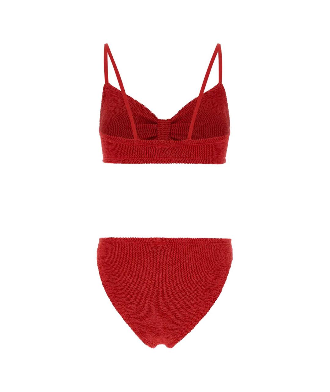 HUNZA G Красный полиамидовый купальник, фото 2