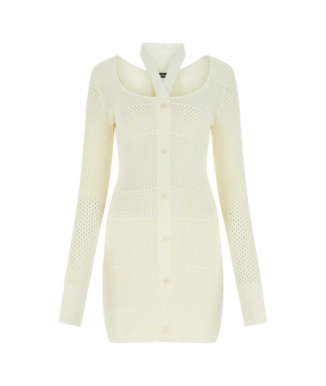 ANDREADAMO Бежевое вискозное платье, фото 1