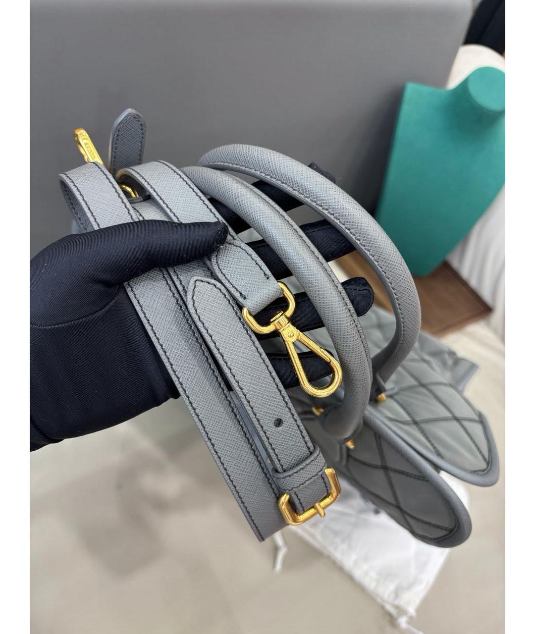 PRADA Серая сумка тоут, фото 6