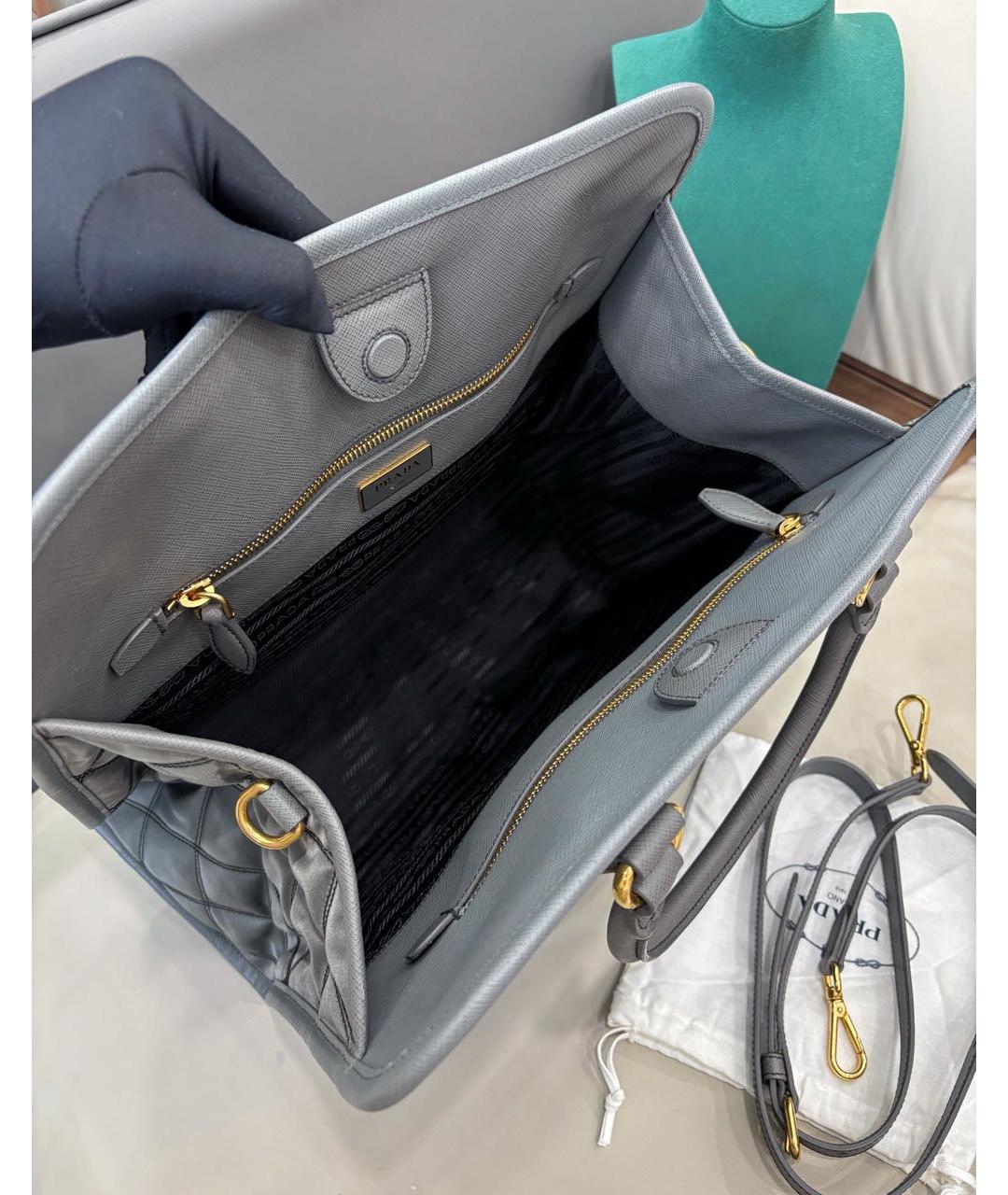 PRADA Серая сумка тоут, фото 8
