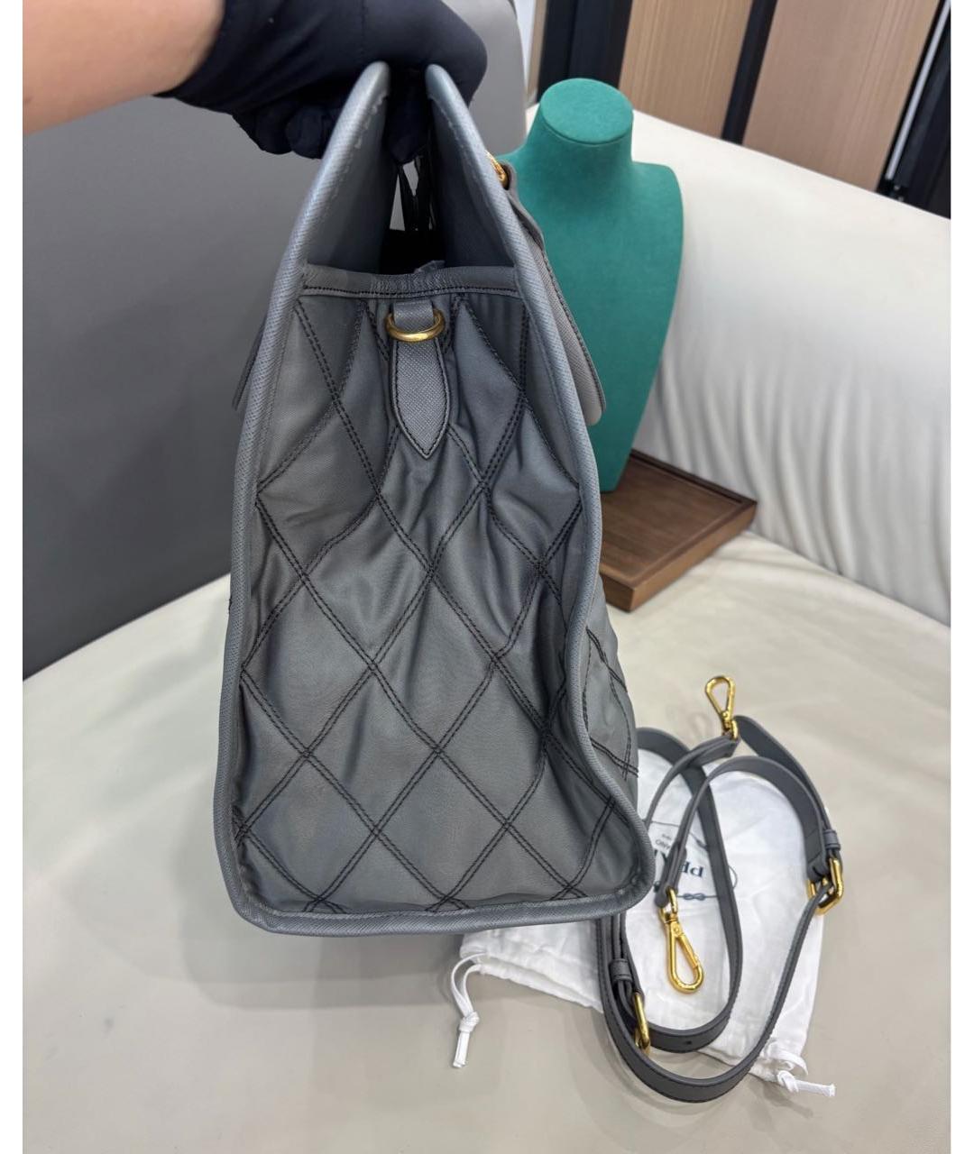 PRADA Серая сумка тоут, фото 4