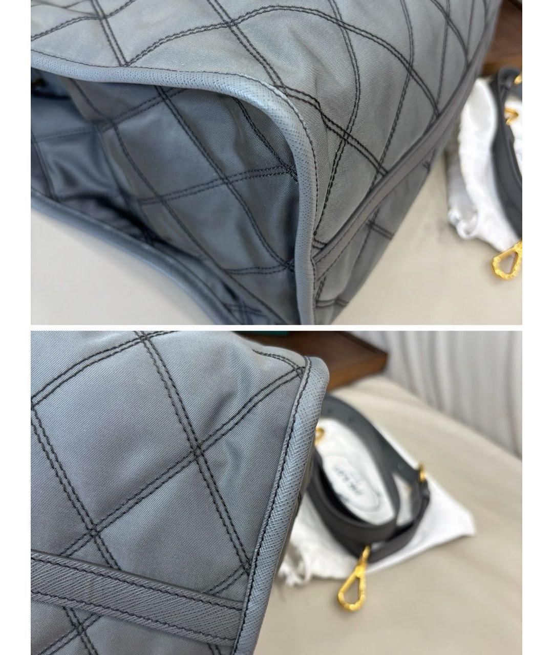 PRADA Серая сумка тоут, фото 7