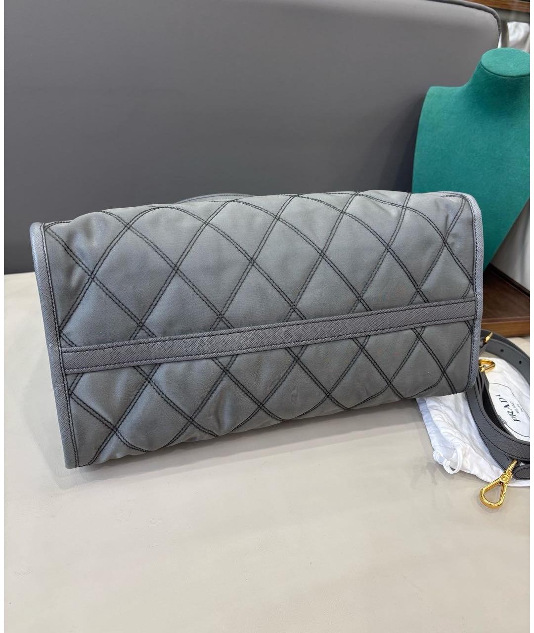 PRADA Серая сумка тоут, фото 5