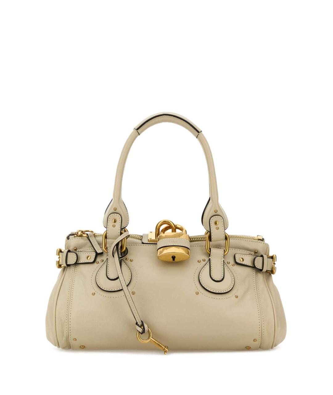 CHLOE Бежевая кожаная сумка через плечо, фото 1