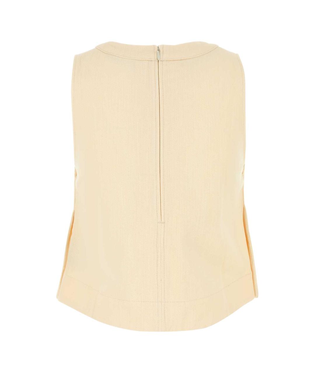 SOEUR Желтая хлопковая майка, фото 2