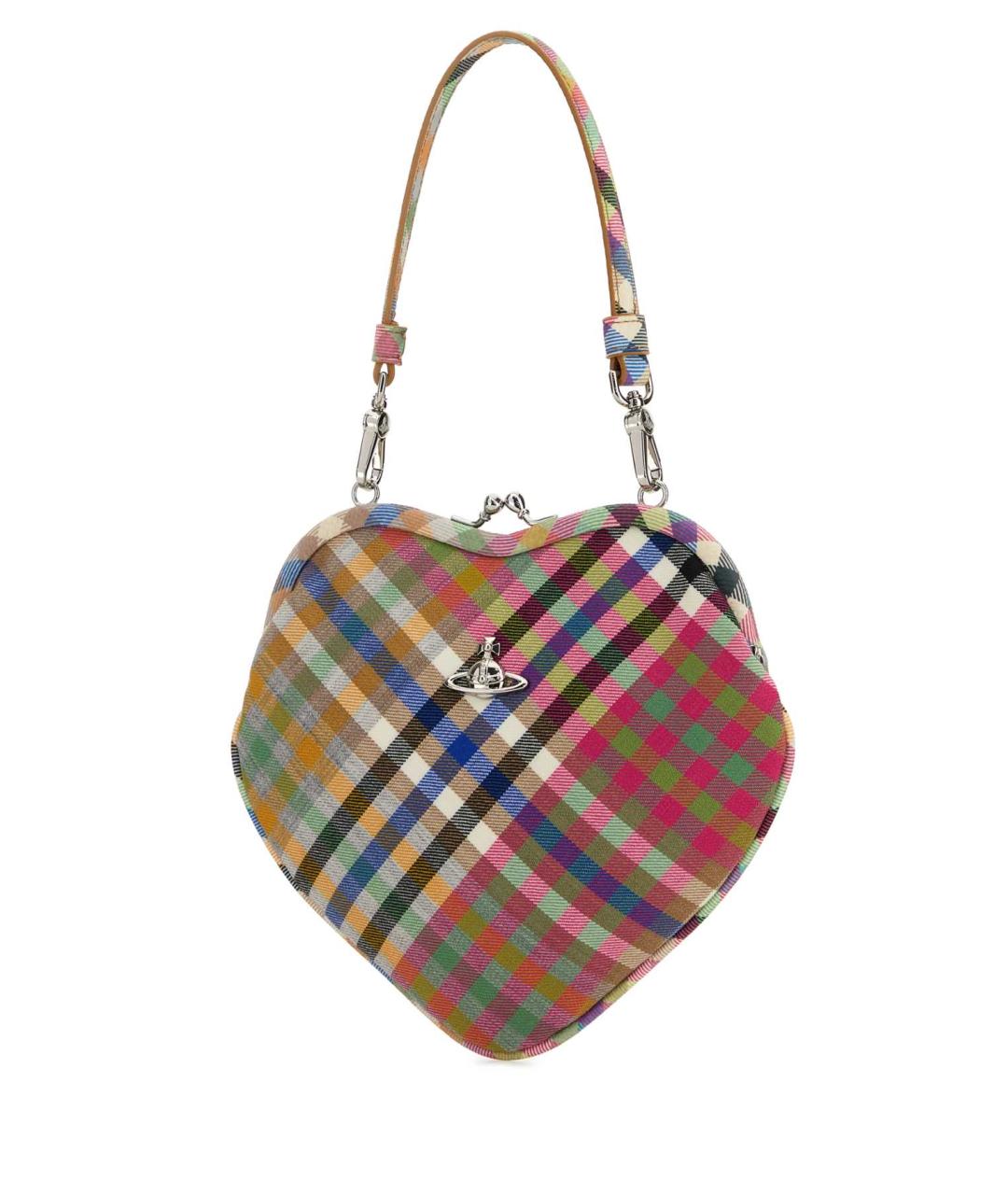 VIVIENNE WESTWOOD Мульти тканевая сумка с короткими ручками, фото 2