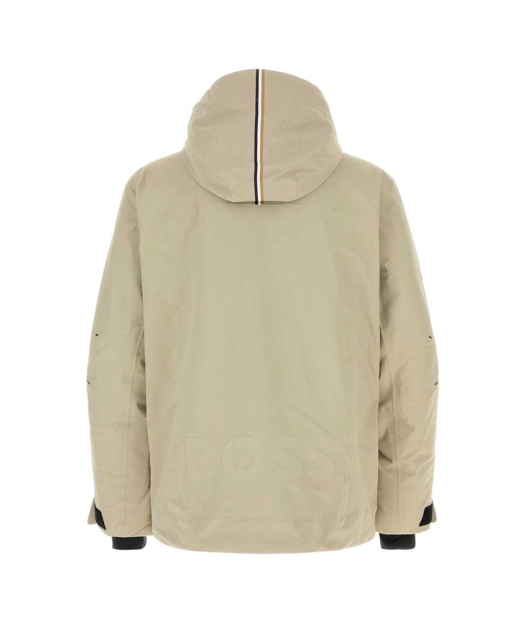 HUGO BOSS Бежевая полиэстеровая куртка, фото 2
