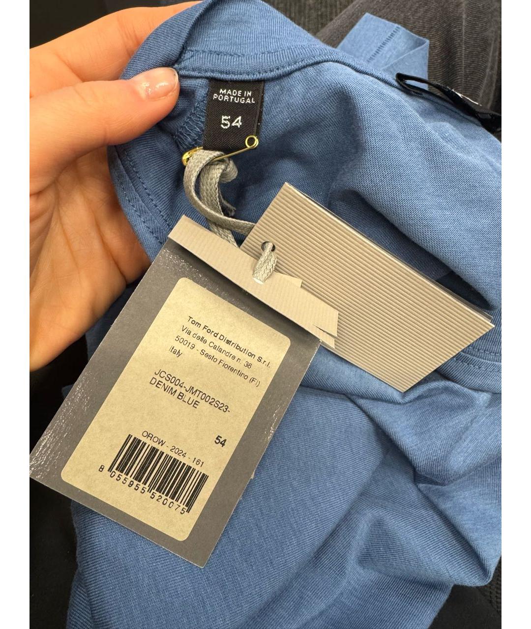 TOM FORD Синяя футболка, фото 3