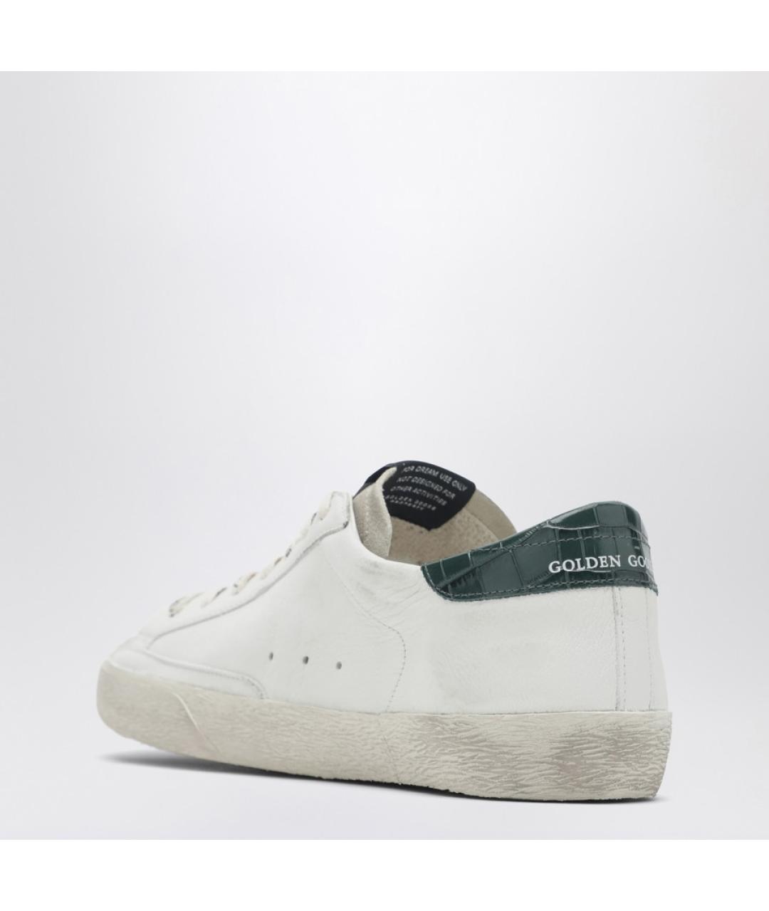 GOLDEN GOOSE DELUXE BRAND Белые кожаные низкие кроссовки / кеды, фото 5