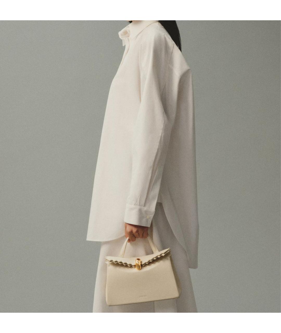 JACQUEMUS Бежевая кожаная сумка тоут, фото 2