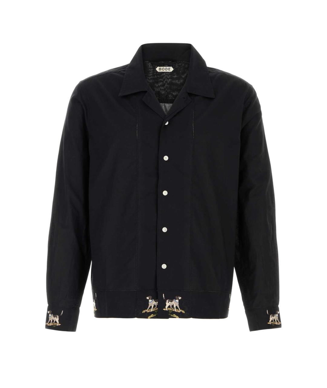 BODE Черная хлопковая кэжуал рубашка, фото 1