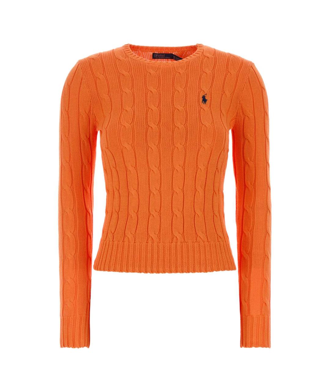 POLO RALPH LAUREN Оранжевый хлопковый джемпер / свитер, фото 1