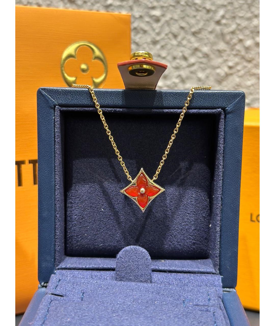 LOUIS VUITTON Красное колье из розового золота, фото 5