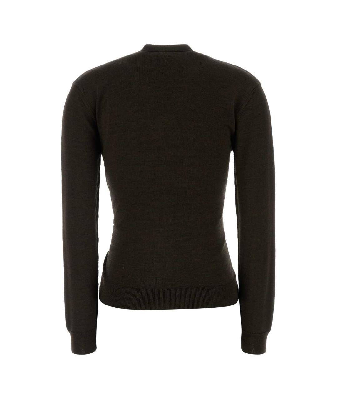 LEMAIRE Коричневый шерстяной джемпер / свитер, фото 2