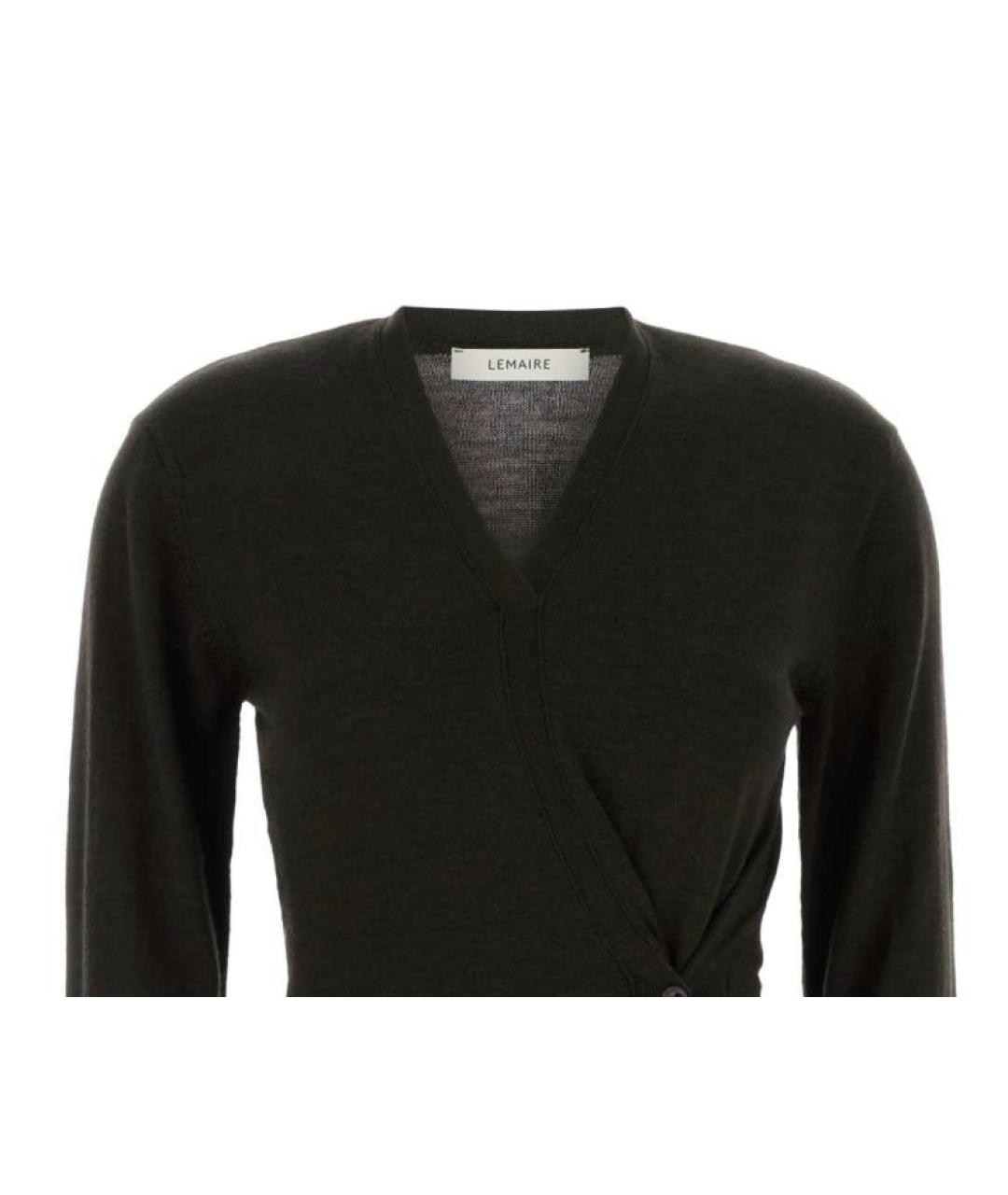 LEMAIRE Коричневый шерстяной джемпер / свитер, фото 3