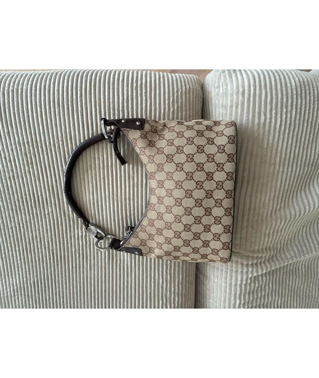 GUCCI Коричневая сумка с короткими ручками, фото 2