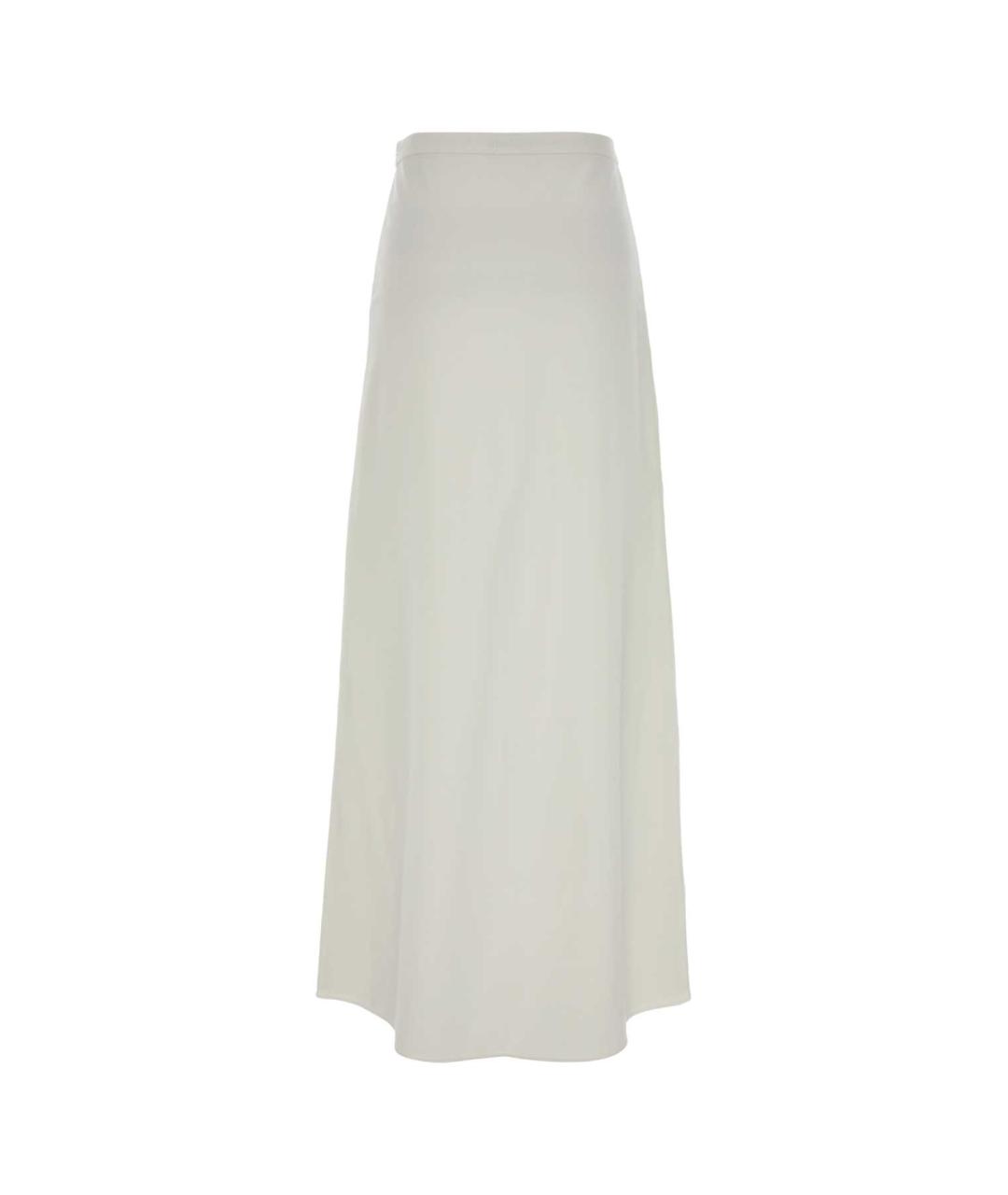 MAX MARA Белая вискозная юбка миди, фото 2