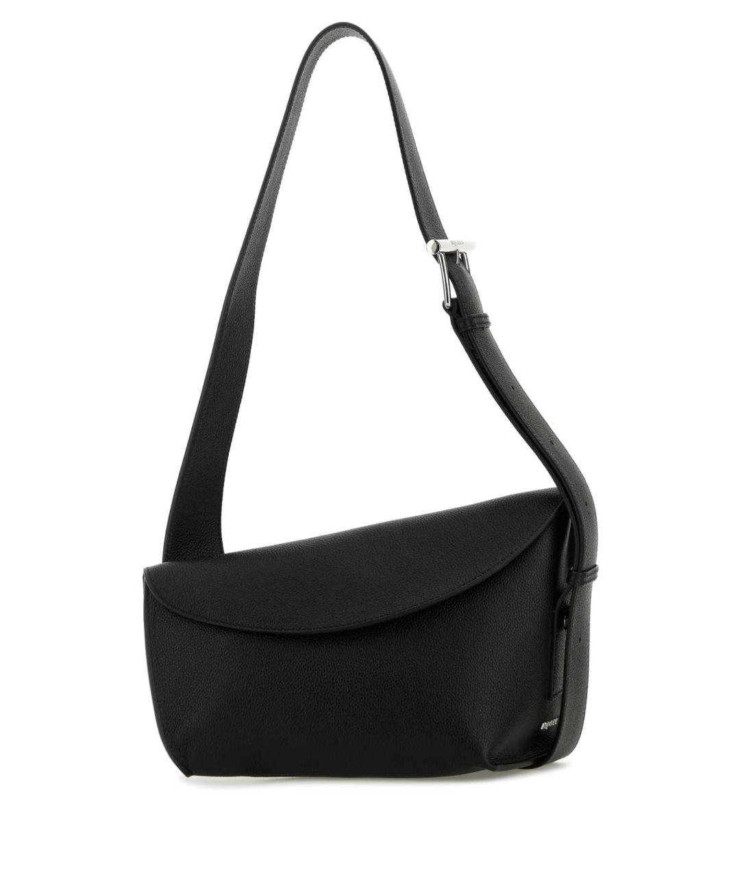 ALEXANDER MCQUEEN Черная кожаная сумка на плечо, фото 1