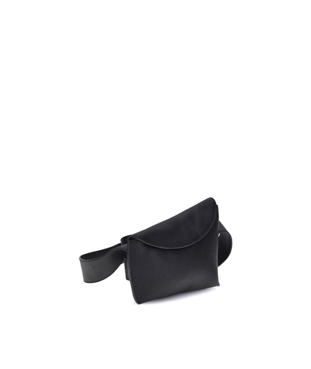ALEXANDER MCQUEEN Черная кожаная сумка на плечо, фото 3