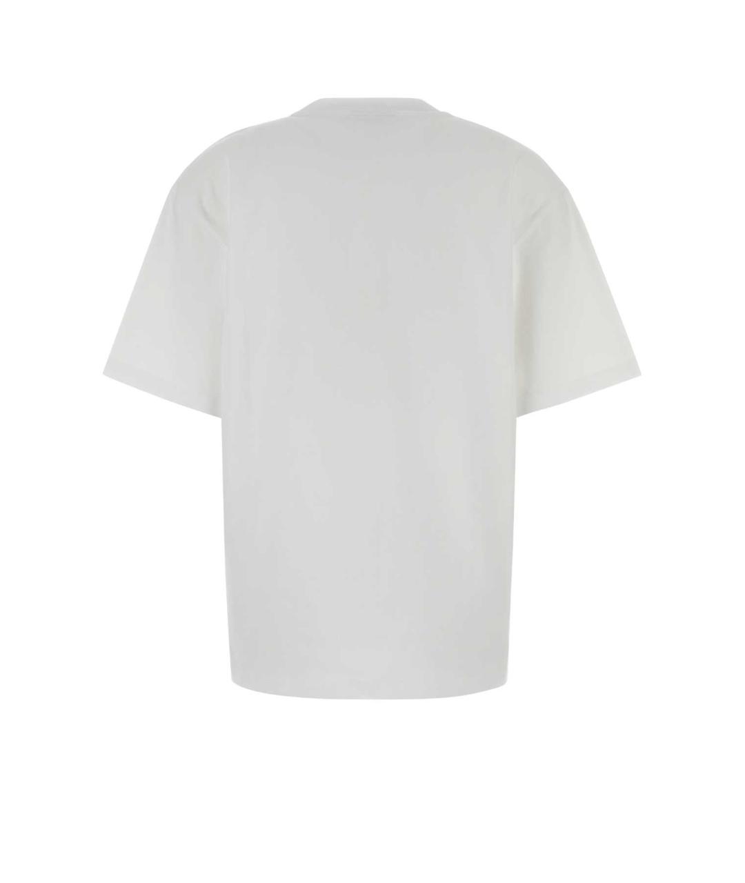 GANNI Белая хлопковая футболка, фото 2