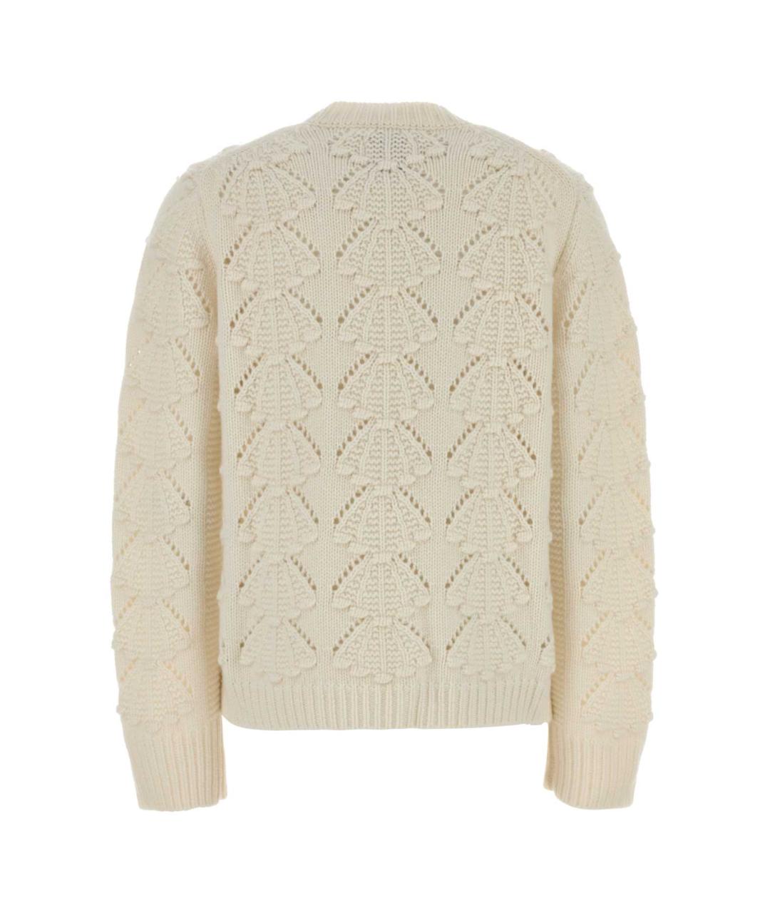 LOULOU STUDIO Белый кашемировый кардиган, фото 2