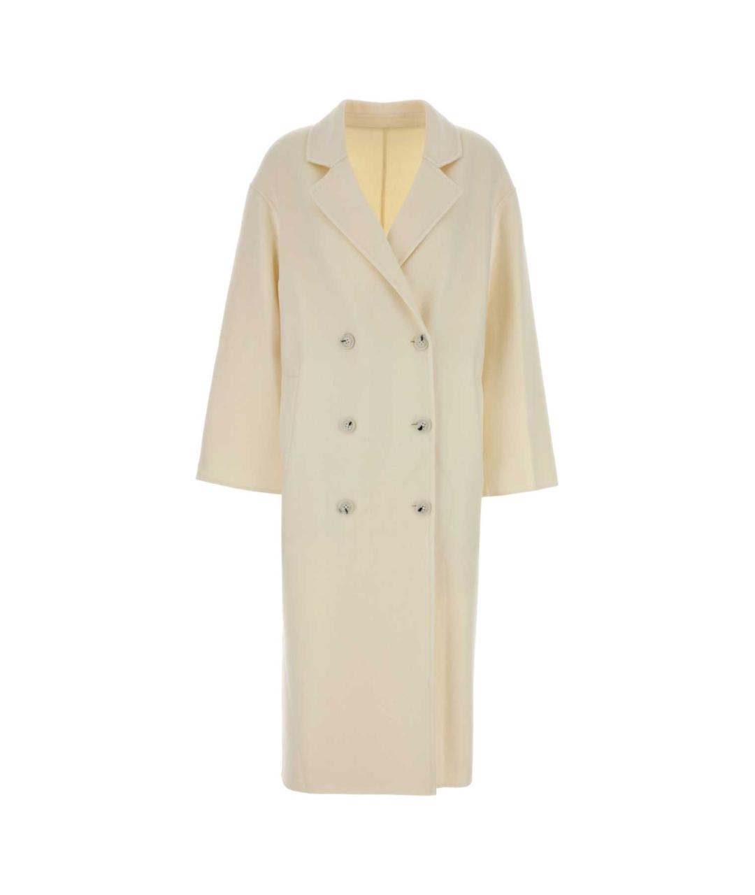 LOULOU STUDIO Белое шерстяное пальто, фото 1