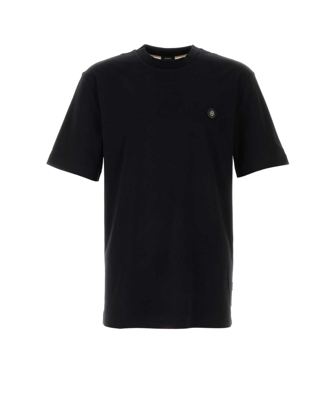 HUGO BOSS Черная хлопковая футболка, фото 1
