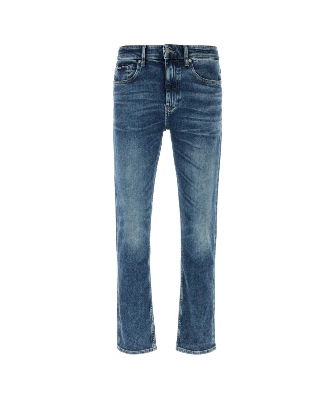 HUGO BOSS Синие хлопковые джинсы скинни, фото 1