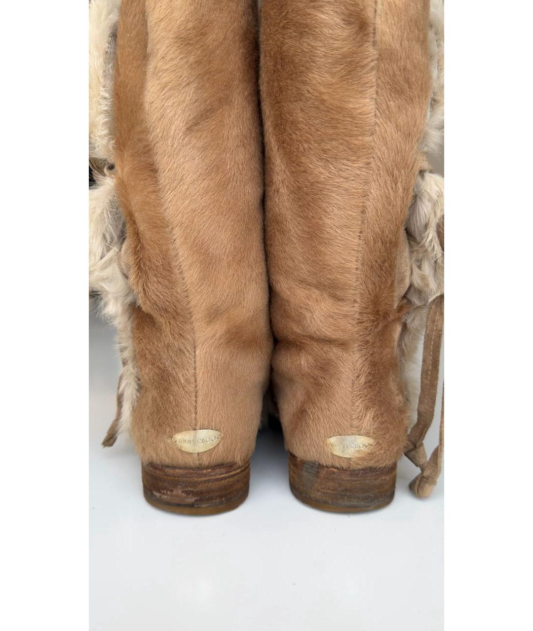 JIMMY CHOO Бежевые полусапоги, фото 4