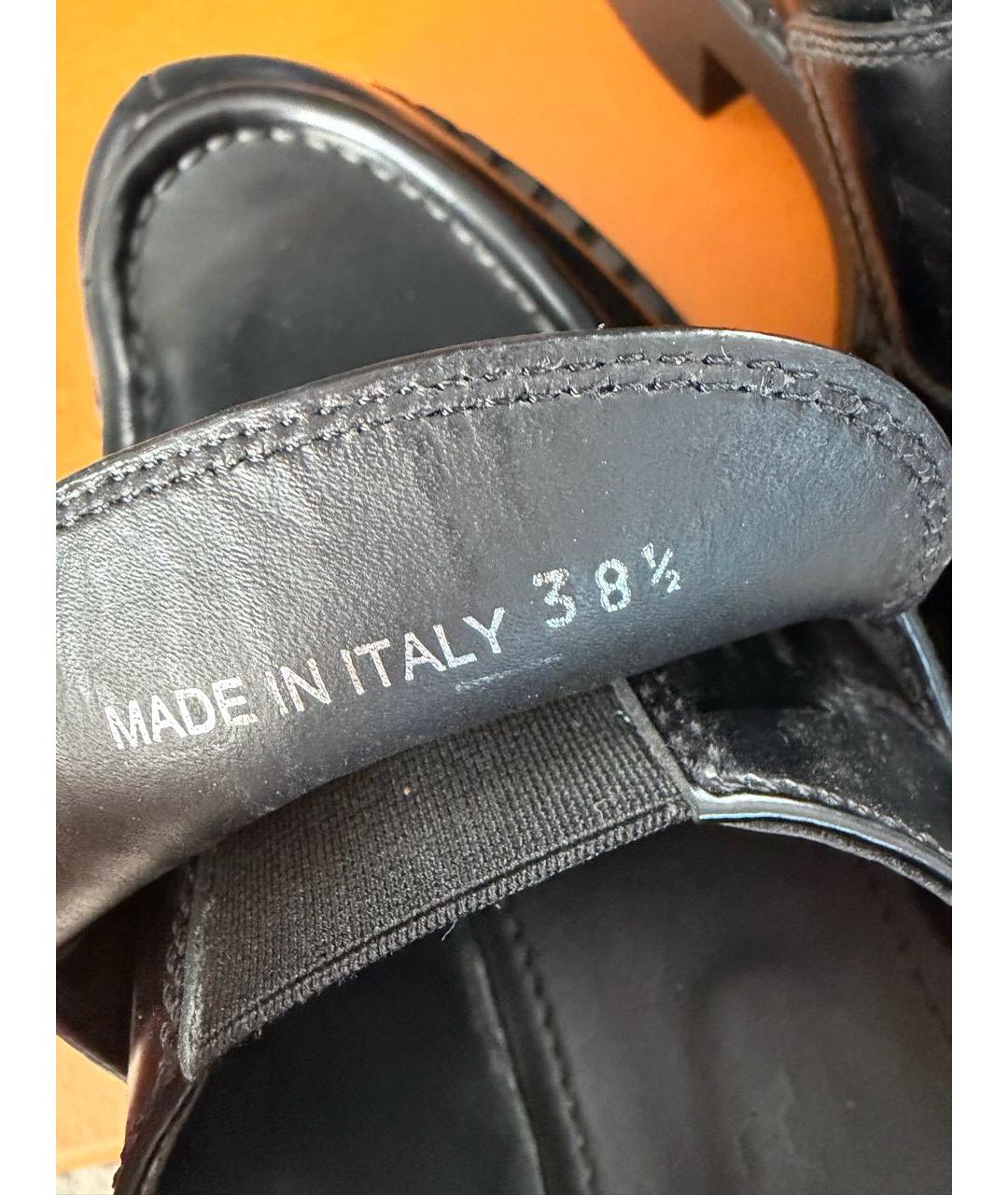 PRADA Черные кожаные лоферы, фото 8