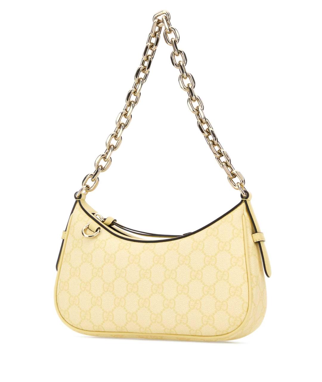 GUCCI Желтая тканевая сумка через плечо, фото 2