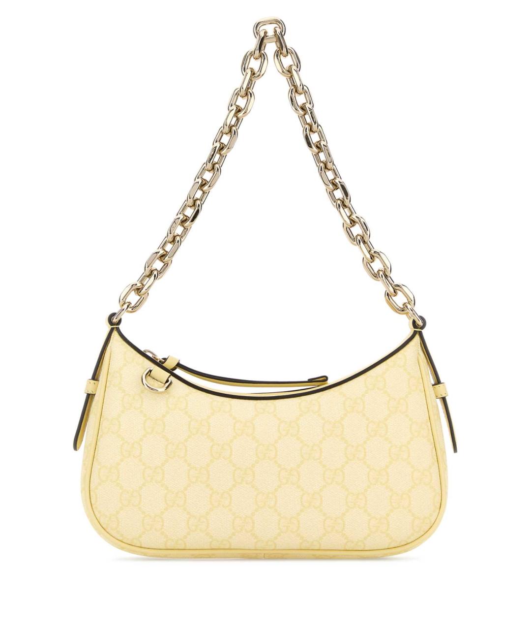 GUCCI Желтая тканевая сумка через плечо, фото 1