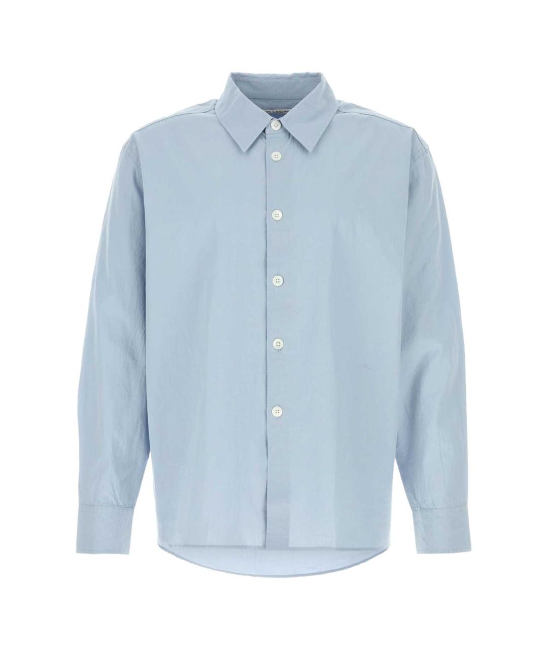 OUR LEGACY Голубая хлопко-лиоцелловая кэжуал рубашка, фото 1