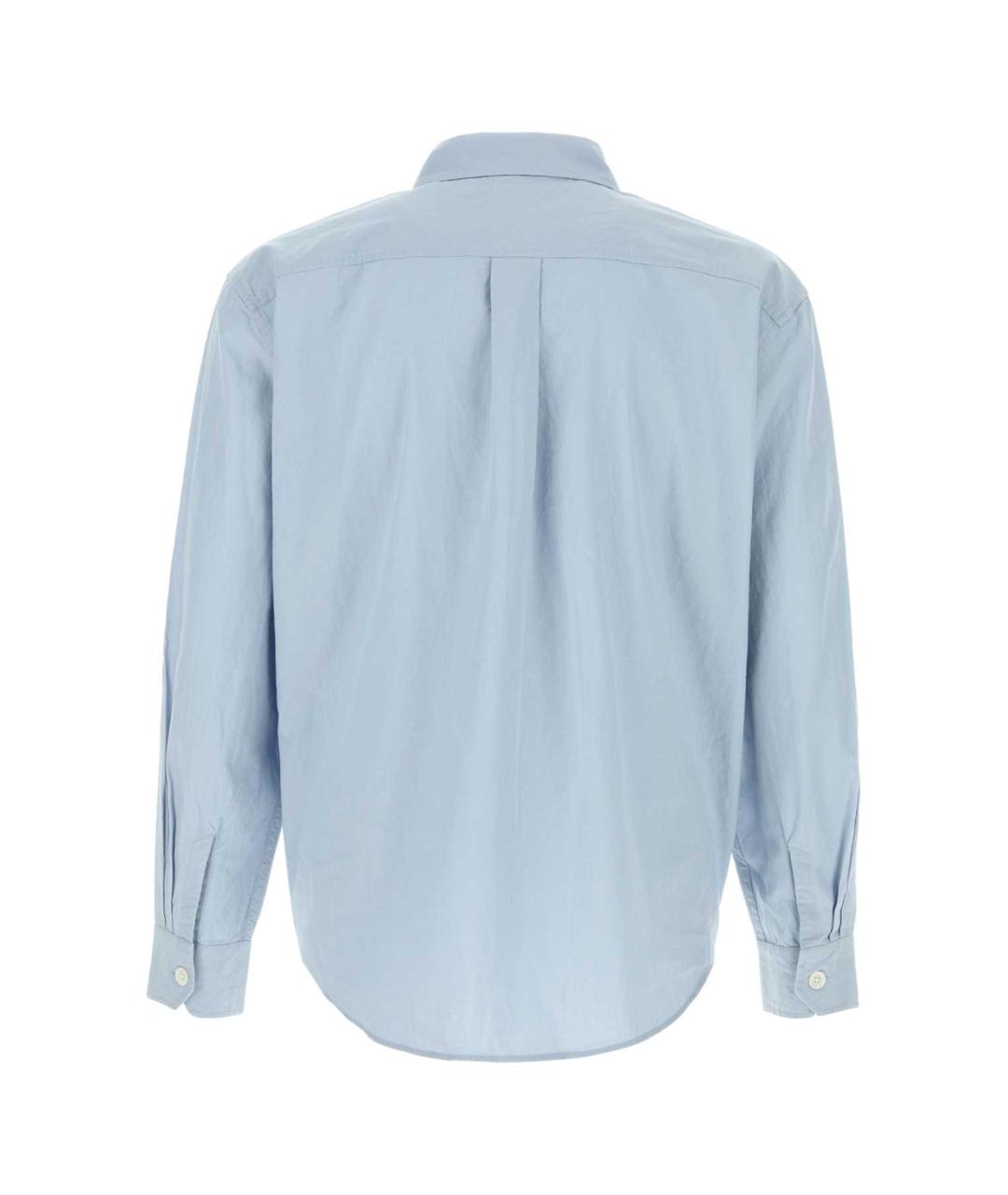 OUR LEGACY Голубая хлопко-лиоцелловая кэжуал рубашка, фото 2