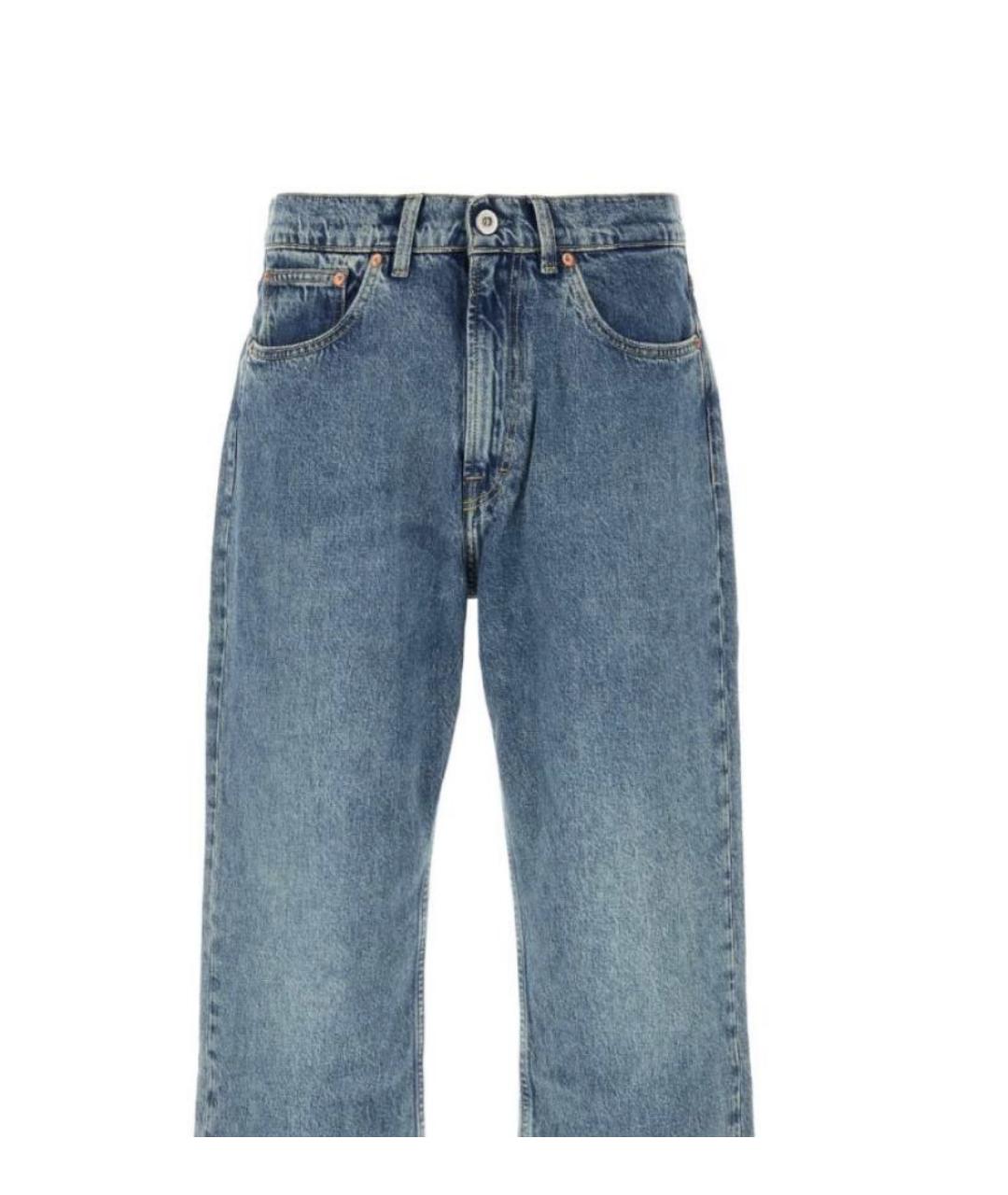 OUR LEGACY Синие хлопковые прямые джинсы, фото 3