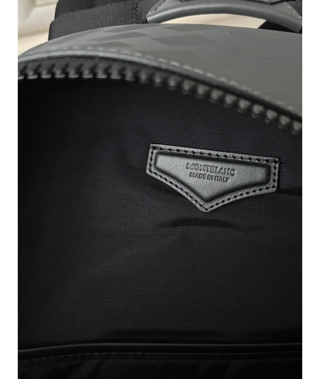 MONTBLANC Серый кожаный рюкзак, фото 8