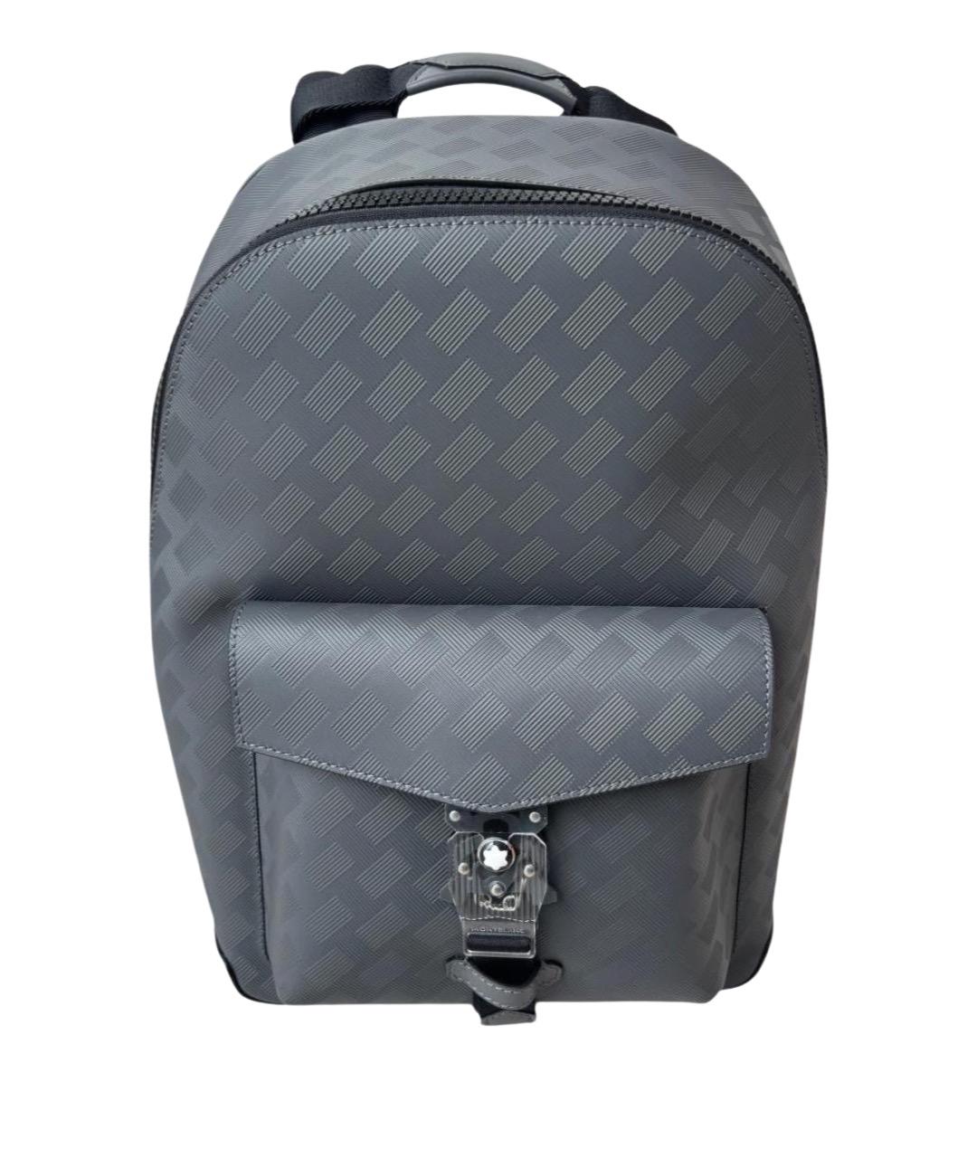 MONTBLANC Серый кожаный рюкзак, фото 1