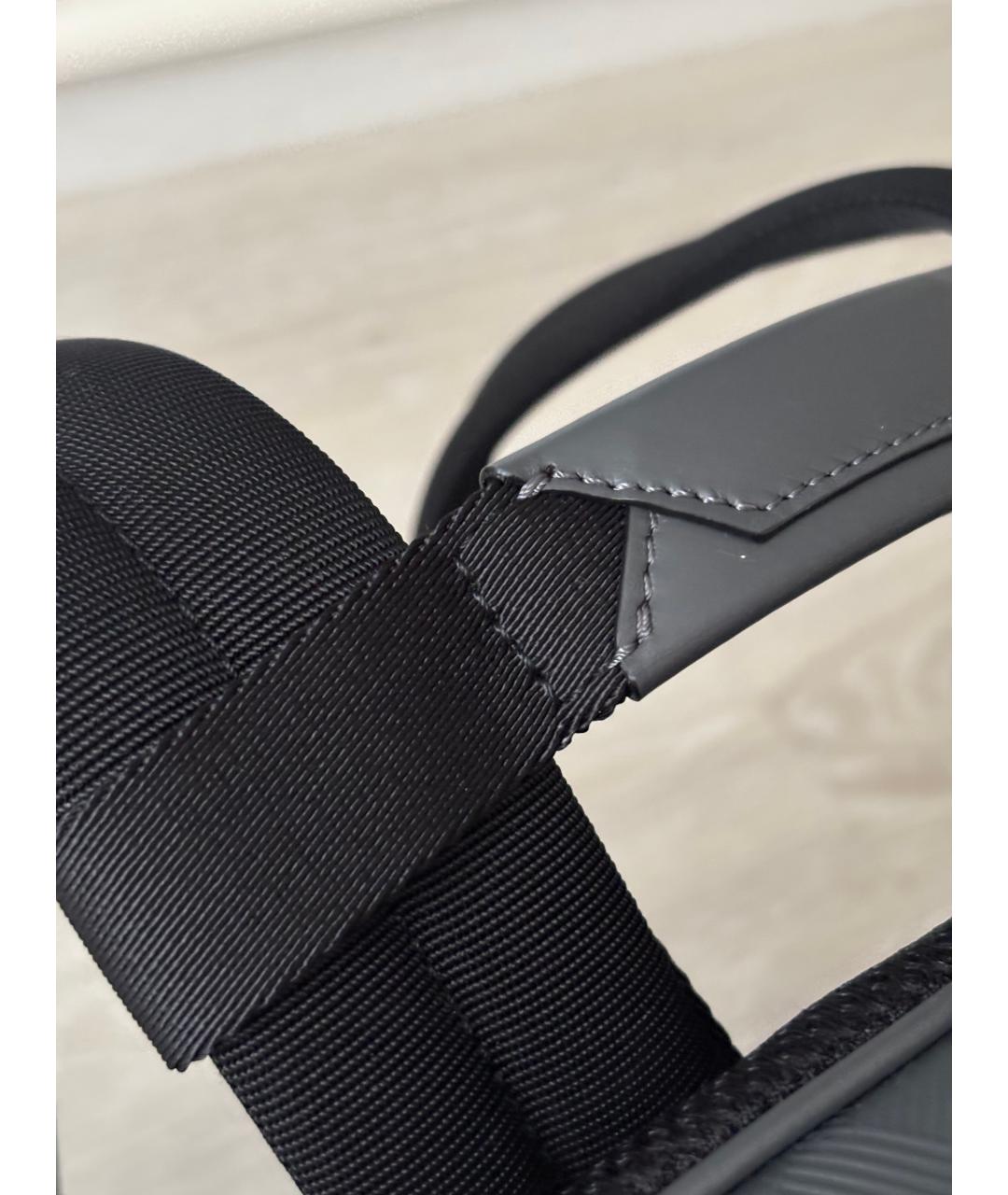 MONTBLANC Серый кожаный рюкзак, фото 6