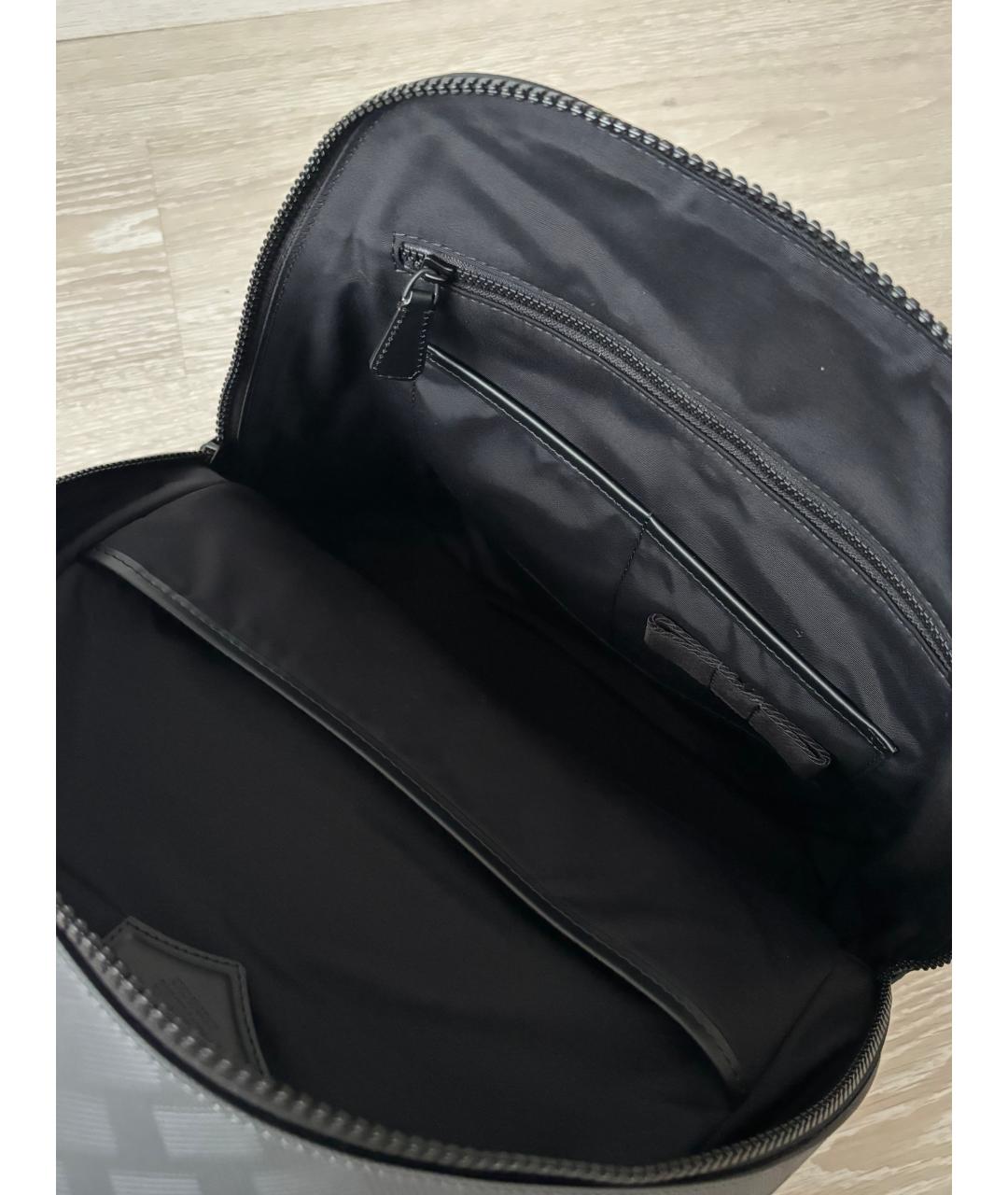 MONTBLANC Серый кожаный рюкзак, фото 4