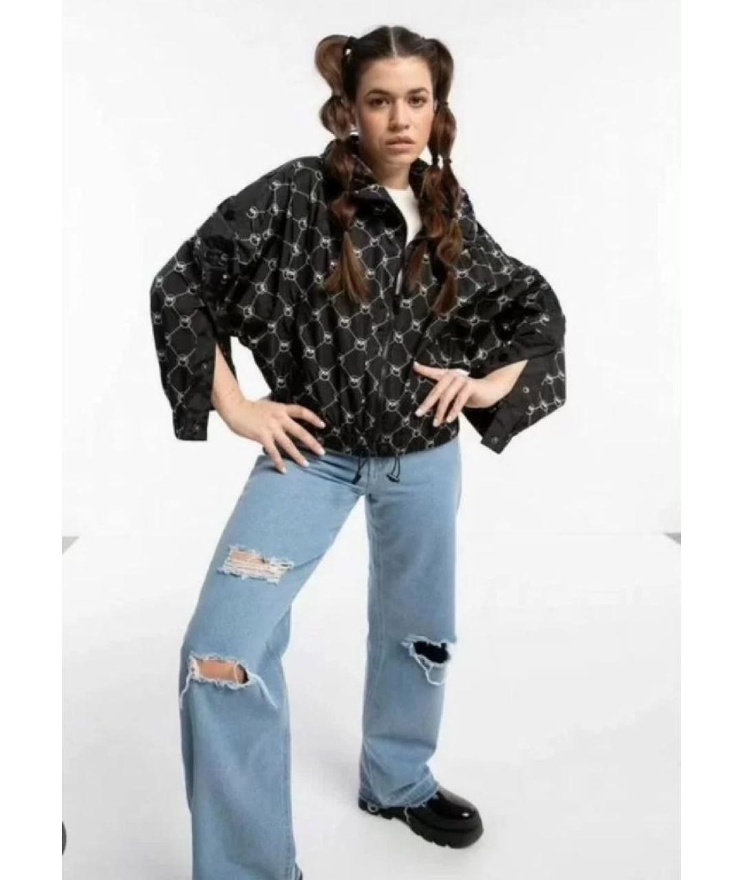 PINKO Черная полиэстеровая куртка, фото 3